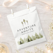 JENNA Rustic Watercolor Pine Tree Baby Dusche Geschenktütchen (Ausgeschnitten)