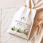 JENNA Rustic Watercolor Pine Tree Brautparty Geschenktütchen