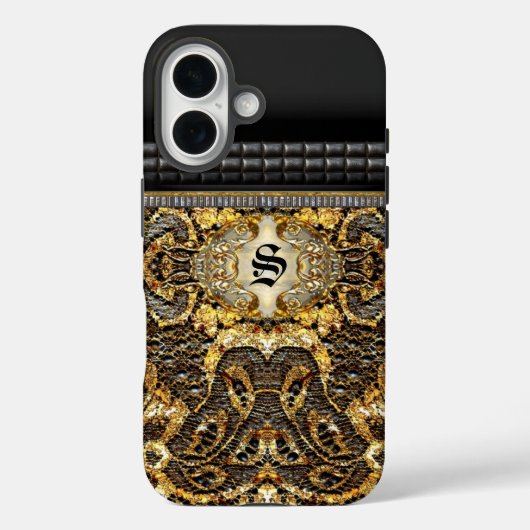 Jenner Elegant Pattern Monogram Case-Mate iPhone Hülle (Rückseite)
