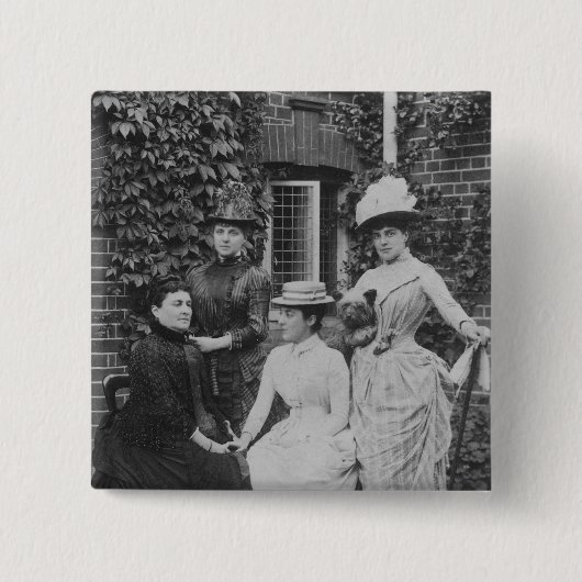 Jennie Jerome, neuere Dame Randolph Churchill Button (Vorderseite)