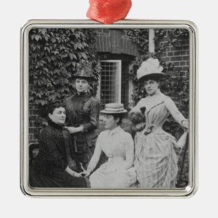 Jennie Jerome, neuere Dame Randolph Churchill Ornament Aus Metall