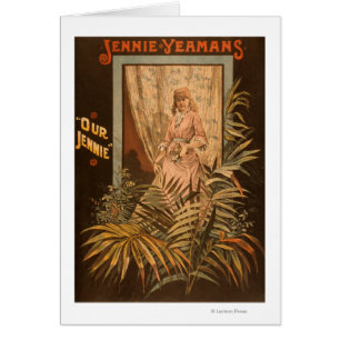 Jennie Yeamans "unser Jennie" Spiel-Plakat