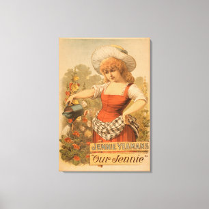 Jennie Yeamans "unser Jennie" Theater-Plakat Leinwanddruck