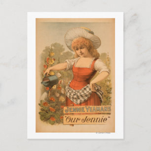 Jennie Yeamans "Unsere Jennie" Theaterplakat Postkarte