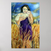 Jennifer and Daughter - Gemälde von Jeanne Watson Poster (Vorne)