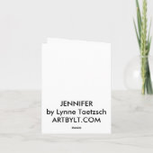 JENNIFER-Anmerkungs-Karte Karte (Rückseite)