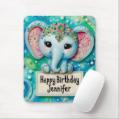 JENNIFER ~ BLAUE ELEPHANT ~ Mousepad (Mit Mouse)