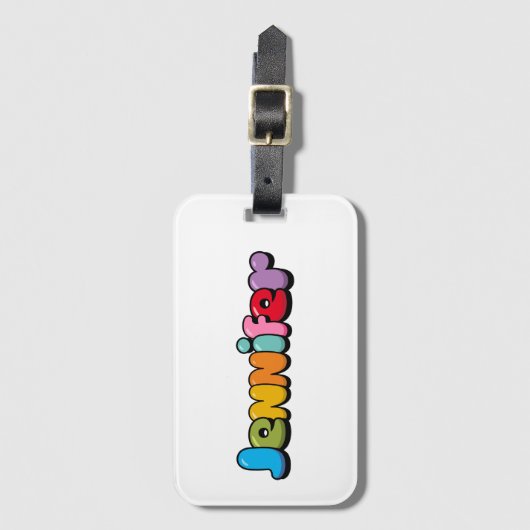 Jennifer Gepäckanhänger (Vorderseite Vertikal)