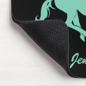Jennifer_Green Einhorn-Änderungs-Farbe Mousepad (Ecke)