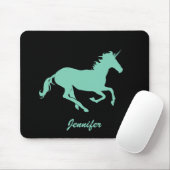 Jennifer_Green Einhorn-Änderungs-Farbe Mousepad (Mit Mouse)