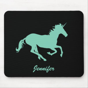 Jennifer_Green Einhorn-Änderungs-Farbe Mousepad
