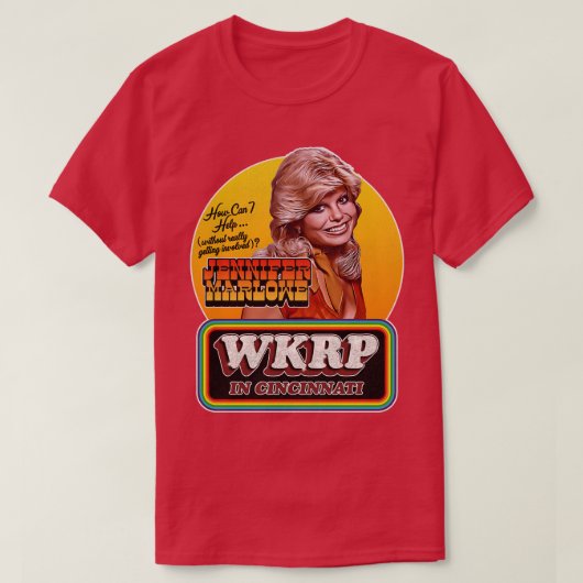 Jennifer Marlowe Receptionist beim WKRP in Cincinn T-Shirt (Design vorne)