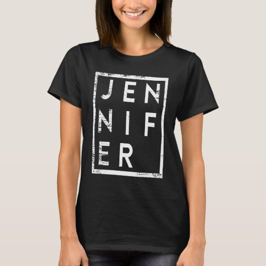 Jennifer Minimalismus T-Shirt (Vorderseite)