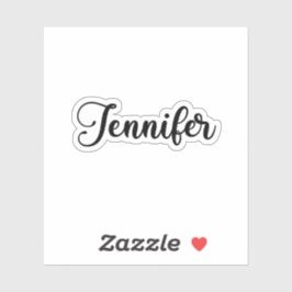 Jennifer Name - Handgeschriebene Kalligrafie Aufkleber