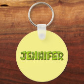 Jennifer Name Kiwi Design Schlüsselanhänger (Vorderseite)