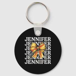 Jennifer Personalisierte Coquette Softll Schleife Schlüsselanhänger