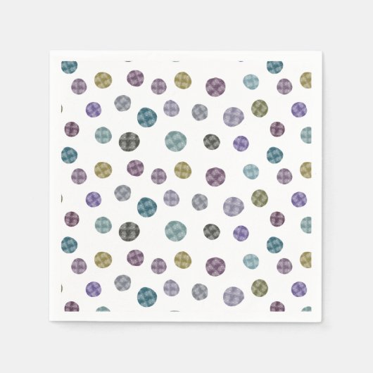 Jennifer Watercolor Dots Serviette (Vorderseite)