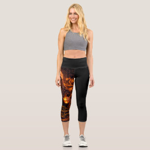 Jennifers Halloween-Honigsauger-Hexenmeisterin Capri Leggings