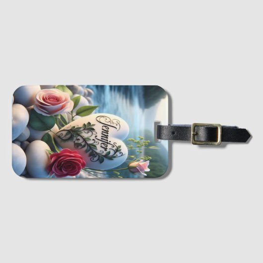 Jennifers Herz am Fluss Gepäckanhänger (Vorderseite (Horizontal))