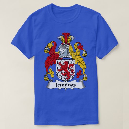 Jennings Coat of Arms Jennings Familienwappen T-Shirt (Design vorne)