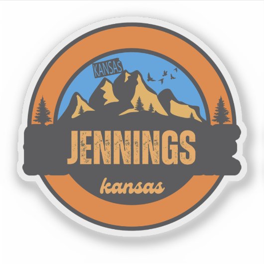Jennings, Kansas Aufkleber (Vorderseite)