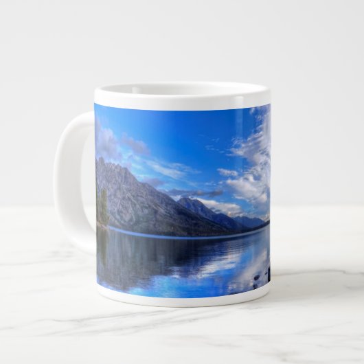 Jenny am Morgen Jumbo-Tasse (Vorderseite Links)