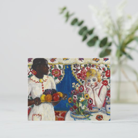 Jenny and Genevieve, 1915 by Florine Stettheimer Postkarte (Stehend Vorderseite)