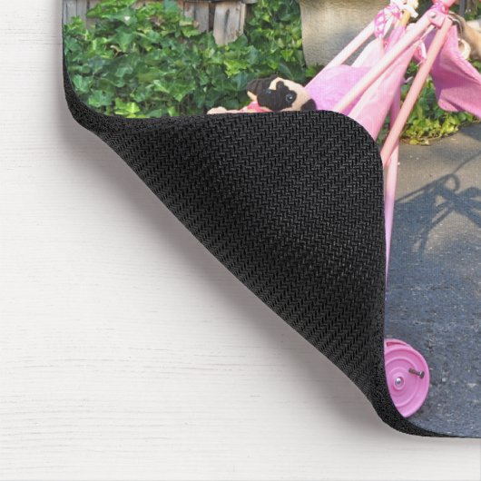 Jenny der Mops - Mausunterlage Mousepad (Ecke)