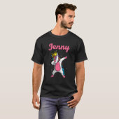 JENNY Gift Name Personalisiert Geburtstag Dabbing T-Shirt (Vorne ganz)