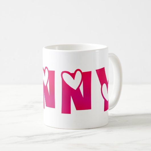 Jenny in Hearts Kaffeetasse (VorderseiteRechts)