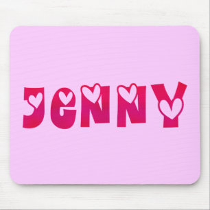 Jenny in Hearts Mousepad