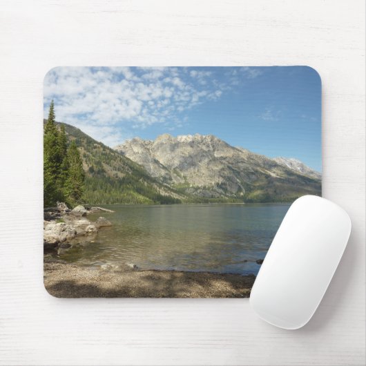 Jenny Lake at Grand Teton National Park Mousepad (Mit Mouse)