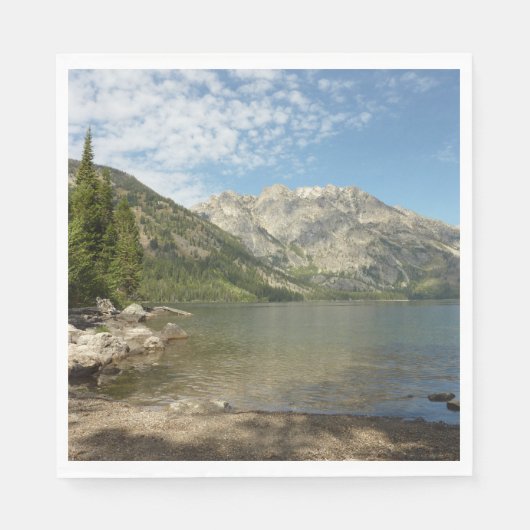 Jenny Lake at Grand Teton National Park Serviette (Vorderseite)