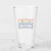 Jenny Lake Grand Teton National Park Canoe Glas (Rückseite)