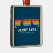 Jenny Lake Grand Teton National Park Canoe Ornament Aus Metall (Rechts)