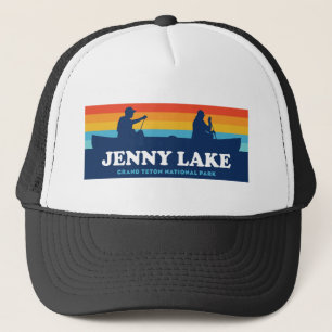 Jenny Lake Grand Teton National Park Canoe Truckerkappe