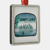 Jenny Lake Grand Teton Nationalpark Deer Ornament Aus Metall (Rechts)