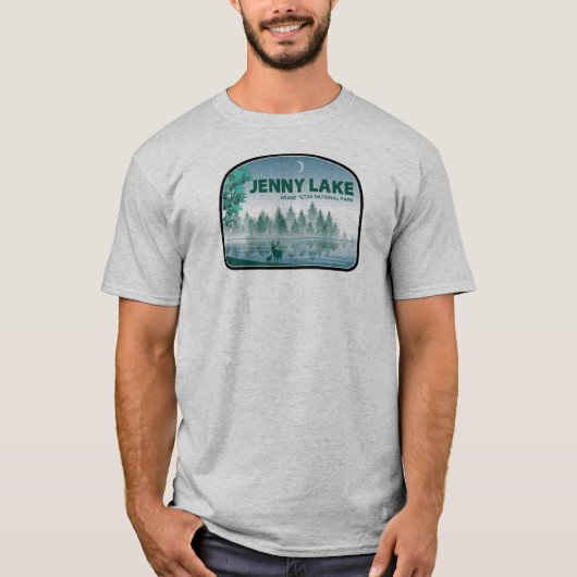 Jenny Lake Grand Teton Nationalpark Deer T-Shirt (Vorderseite)
