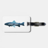 Jenny Lake Grand Teton Nationalpark Fish Gepäckanhänger (Rückseite horizontal)
