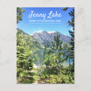 Jenny Lake   Grand Teton Nationalpark Postkarte