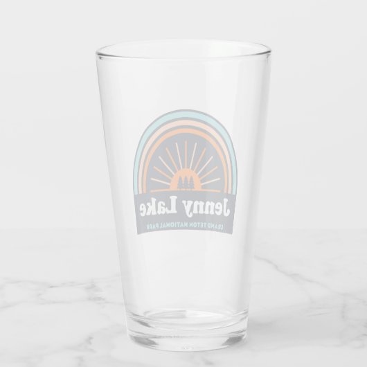 Jenny Lake Grand Teton Nationalpark Rainbow Glas (Rückseite)