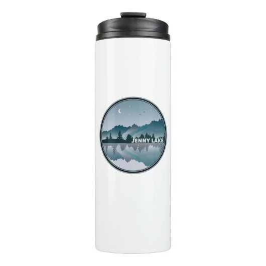 Jenny Lake Grand Teton Nationalpark Reflection Thermosbecher (Vorderseite)