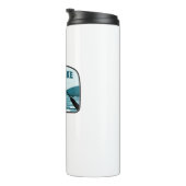 Jenny Lake Wyoming Fishing Rod Thermosbecher (Nach rechts gedreht)