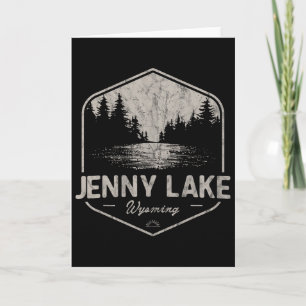 Jenny Lake Wyoming Outdoor Vintage Karte