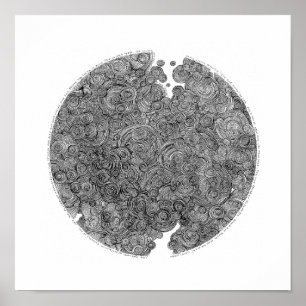 Jenny Lawson drucken. In Kreisen gehen. Poster