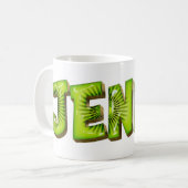 Jenny Name Kiwi Style Tasse Teetasse Kaffeetasse (Vorderseite Links)