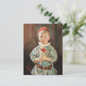 Jenny Nyström Boy mit Kirschen Kleine Kinder Postkarte (Stehend Vorderseite)