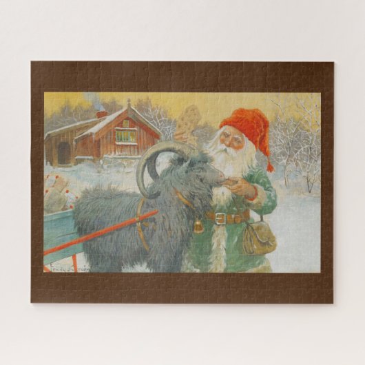 Jenny Nystrom - "The Sled Goat" - Weihnachten Puzzle (Horizontal)