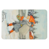 Jenny Nystrom - Weihnachts-alte schwedische Illust Magnet (Horizontal)