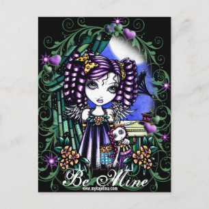 "Jenny" Rag Doll Valentine's Day Angel Postkarte